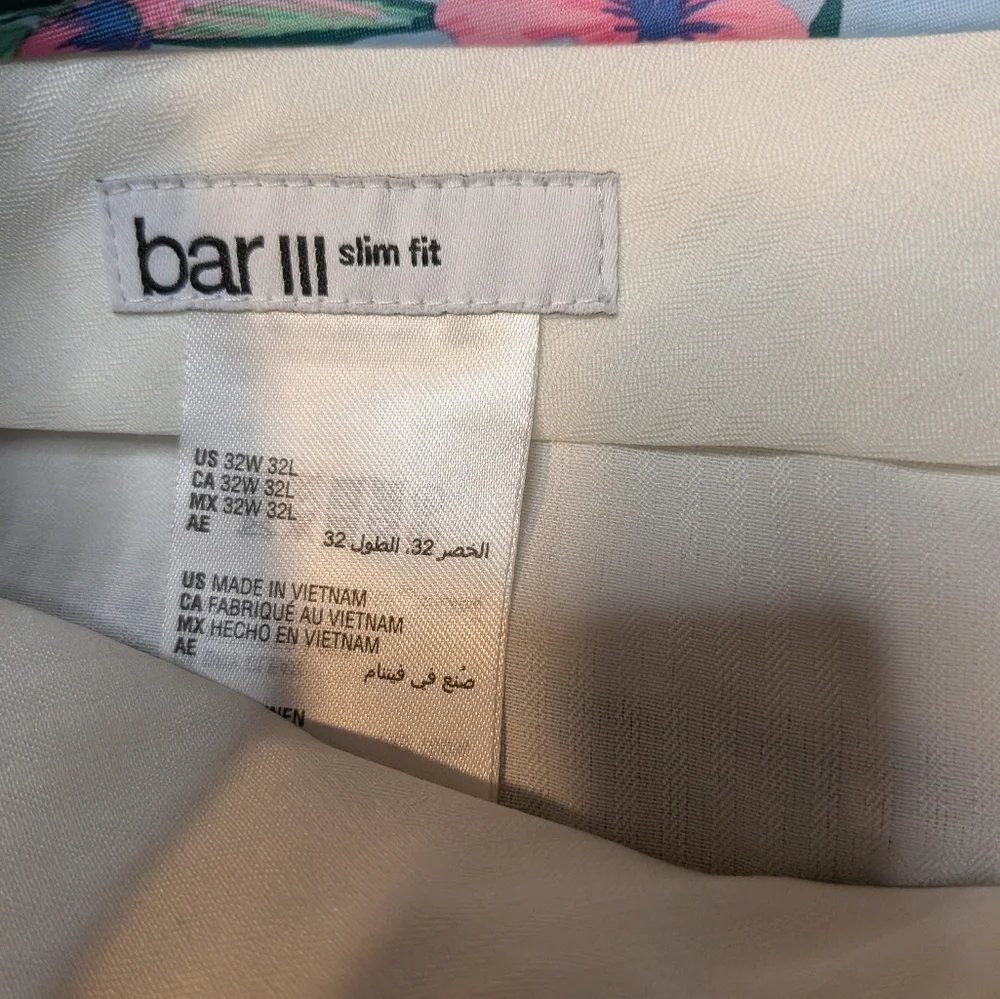 Bar III Cream Blazer Slim Fit 32x32